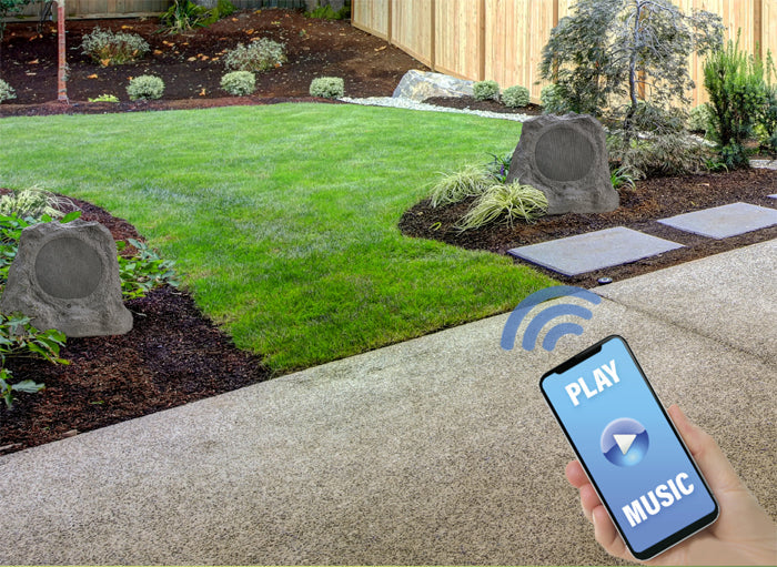 SoundPro Bluetooth Multi-Link Solar Rechargeable Wireless Rock Speaker