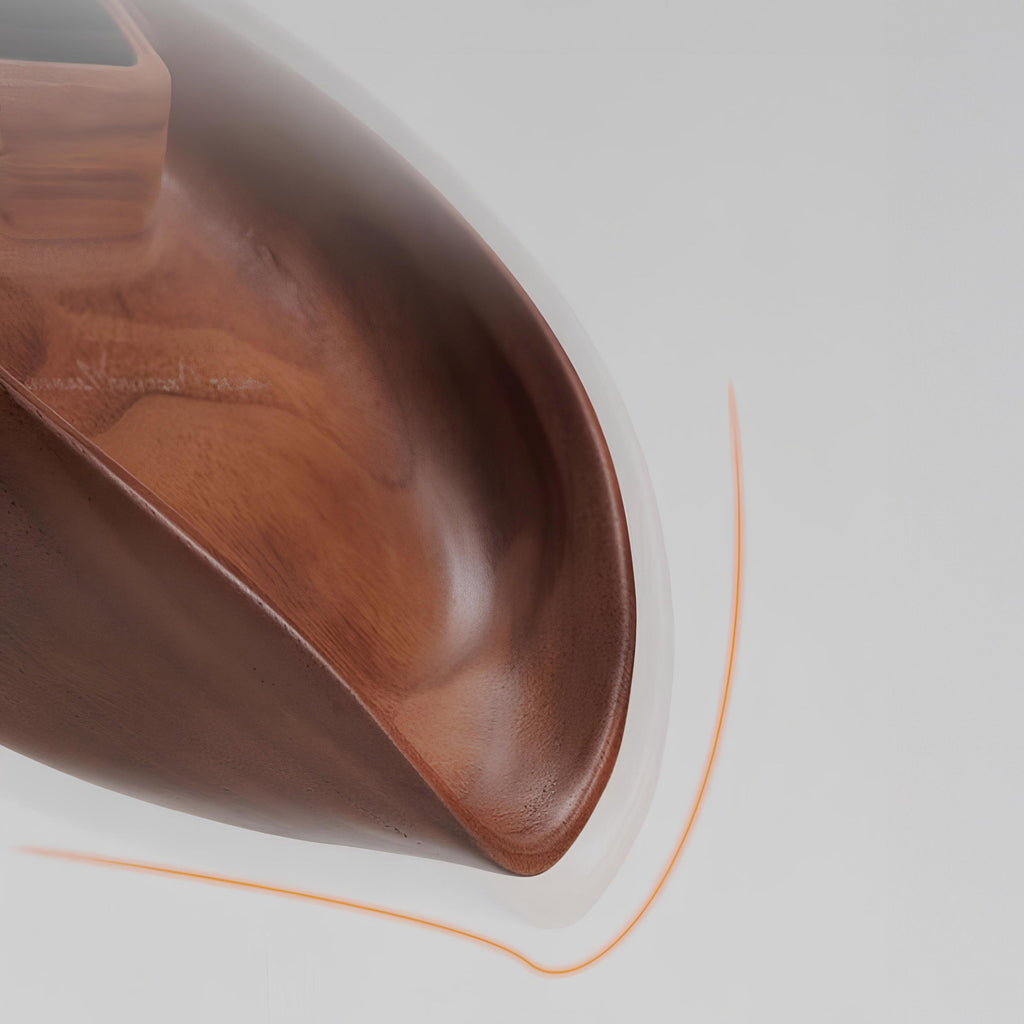 Electronic Walnut Coffee Scale With Leaf Shade