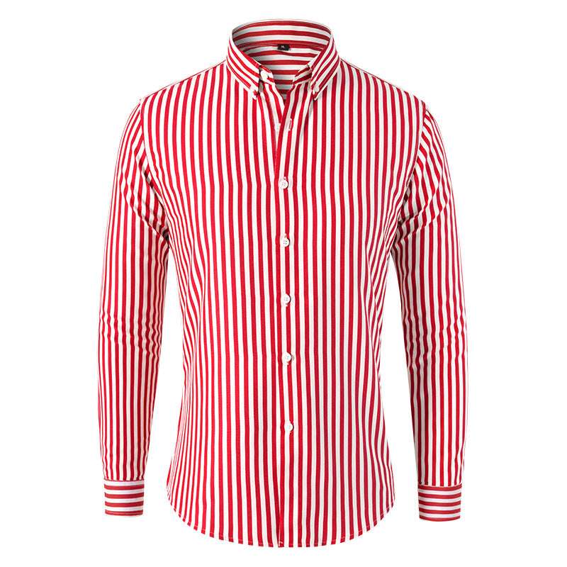 Trendy Striped Long Sleeve Top for Men