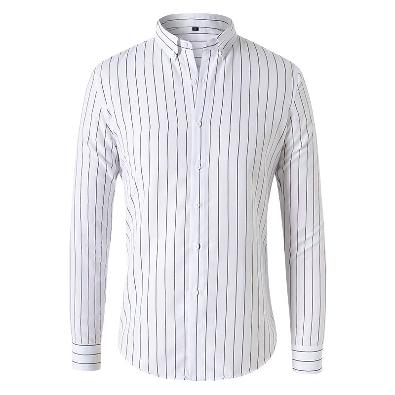 Trendy Striped Long Sleeve Top for Men