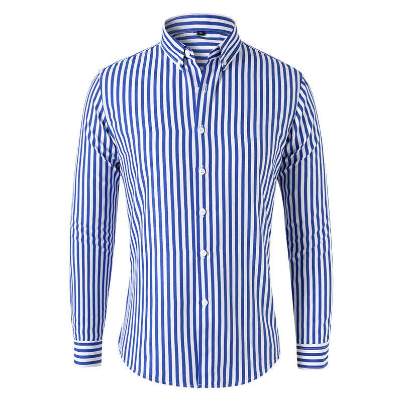 Trendy Striped Long Sleeve Top for Men