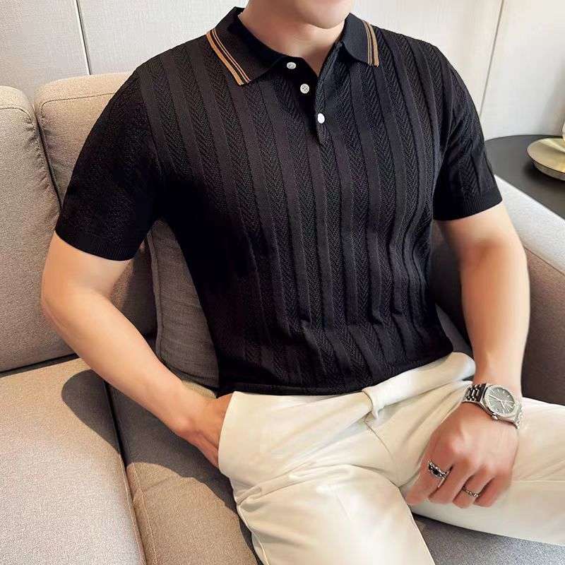 Summer Luxury High-End Short-Sleeved Collar Shirt