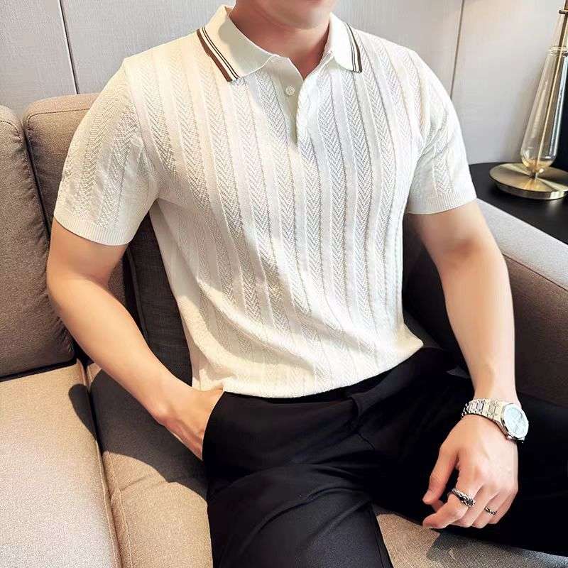 Summer Luxury High-End Short-Sleeved Collar Shirt