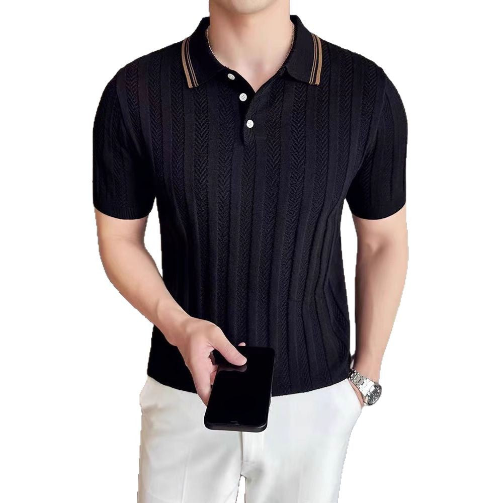 Summer Luxury High-End Short-Sleeved Collar Shirt